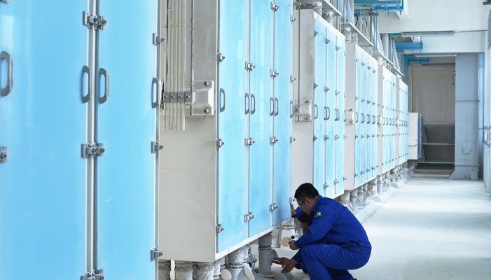 Commissioning of plansifter in flour mill after sales service