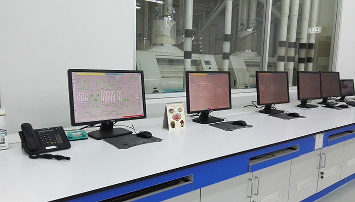 Central control room for flour mill automation system